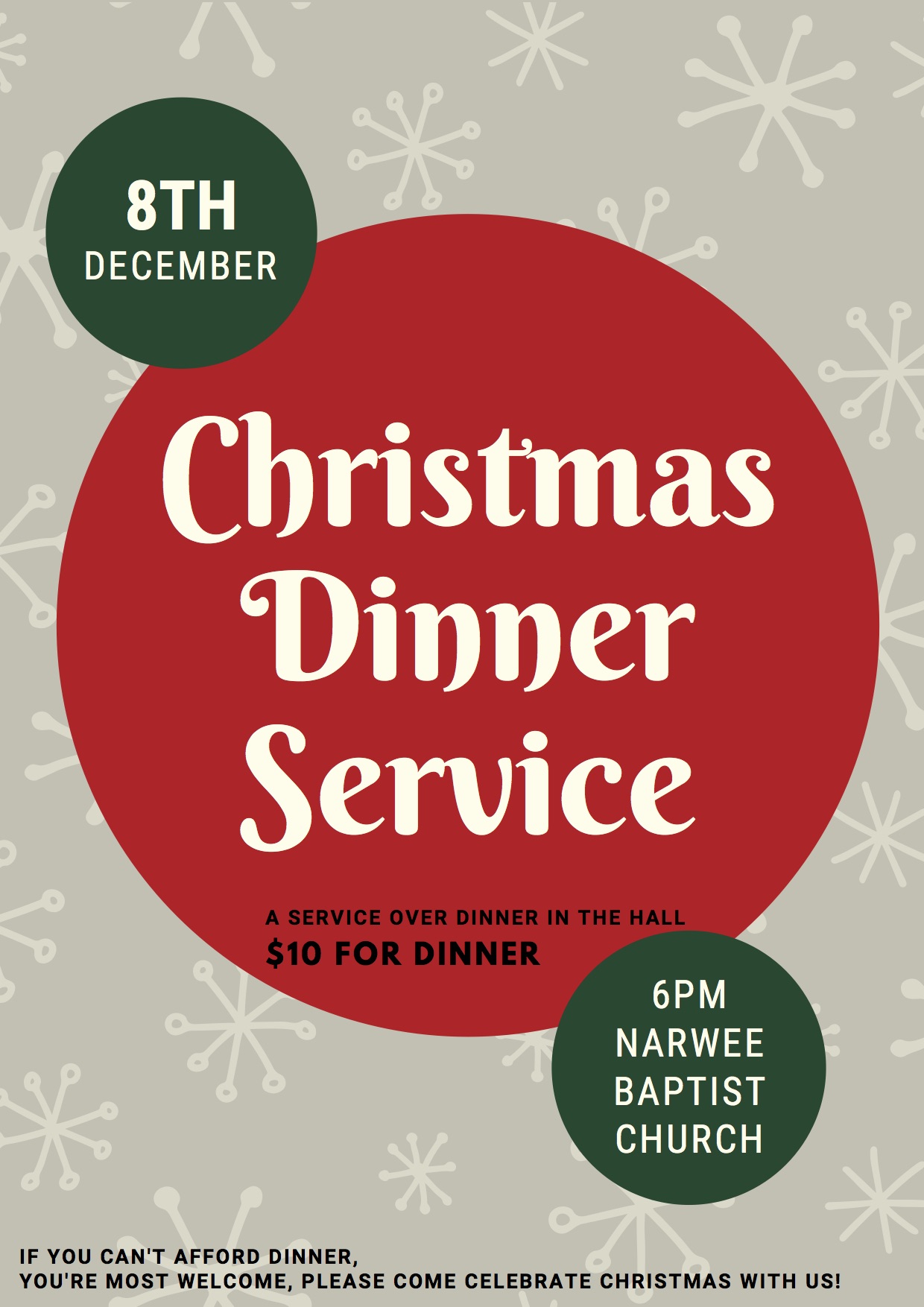 Christmas Dinner Service