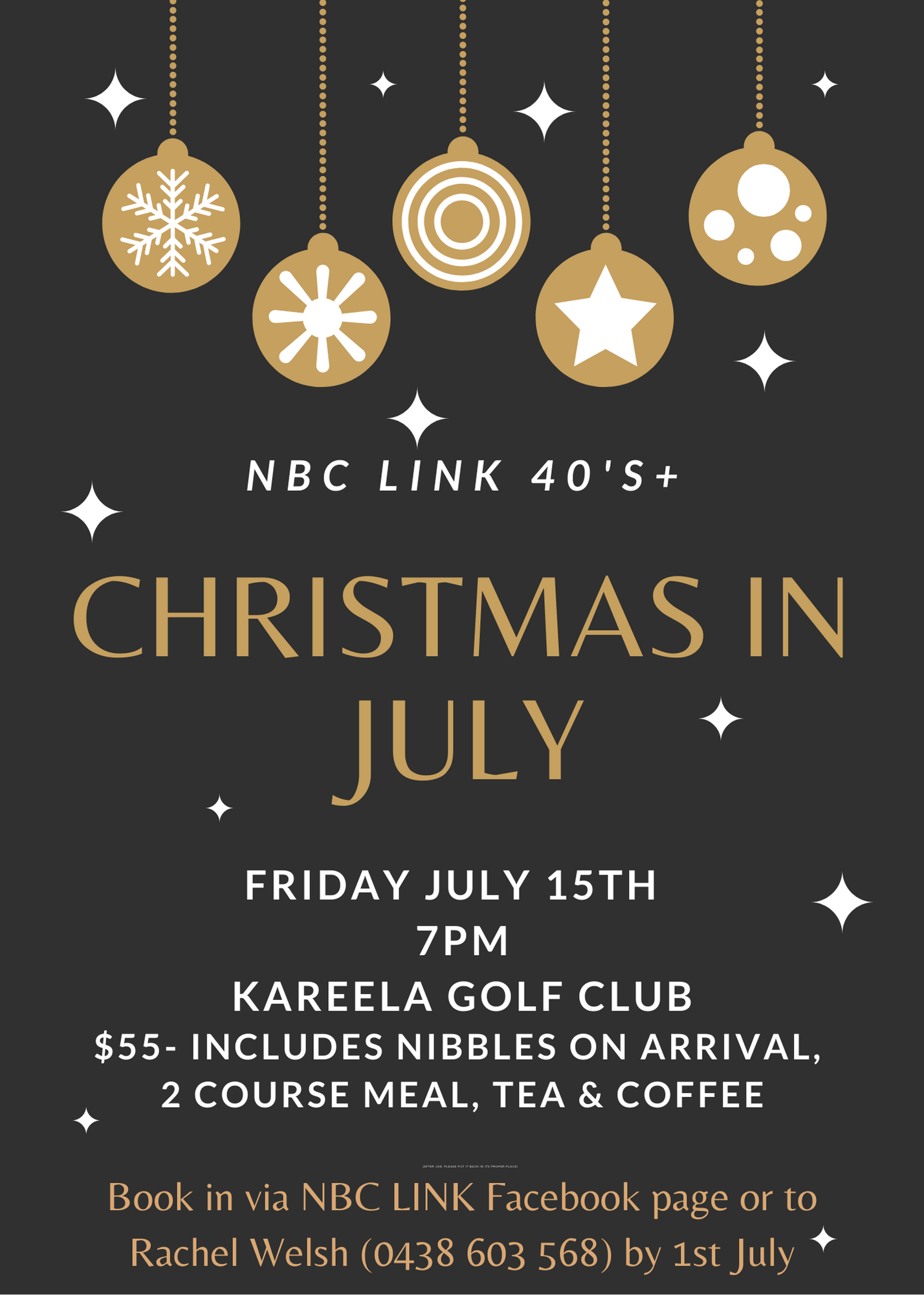 Link 40’s+ Christmas in July