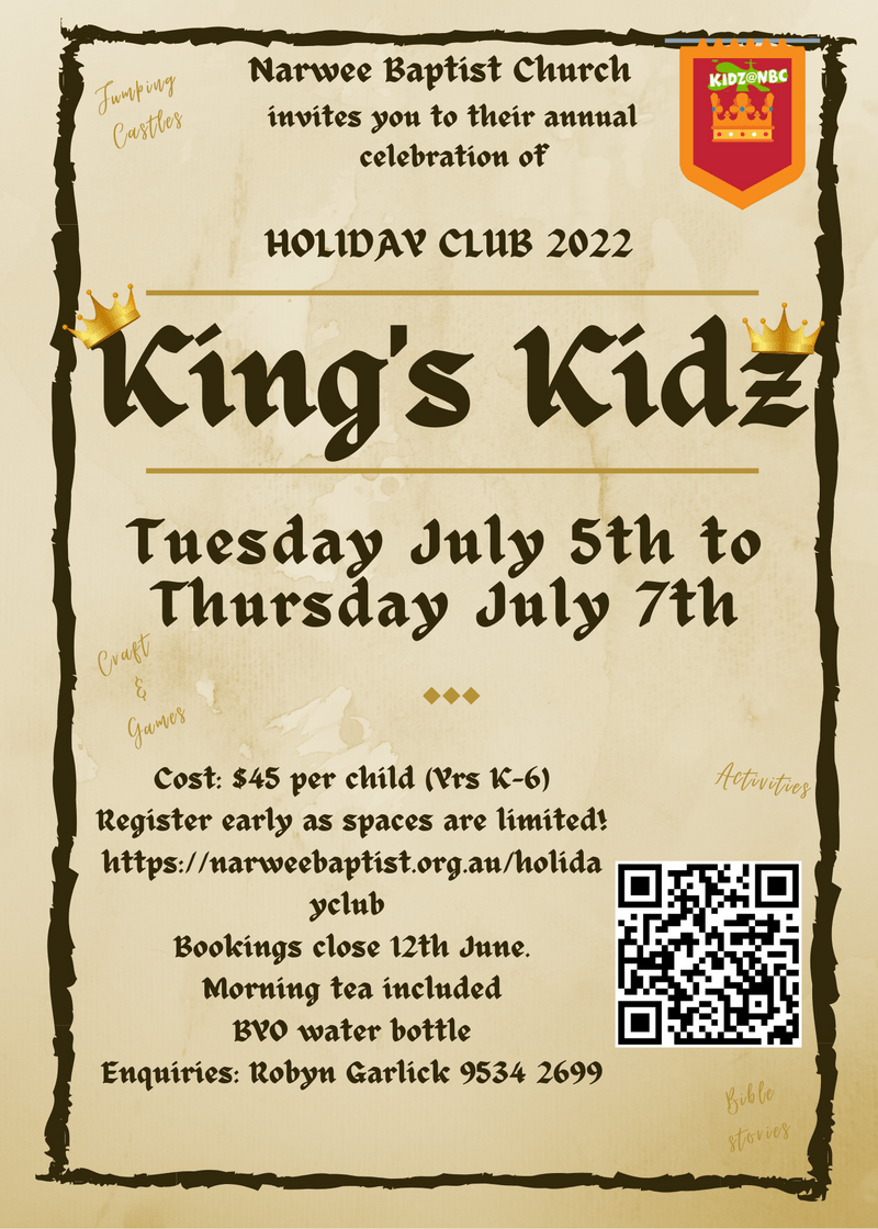 Holiday Club – King’s Kidz