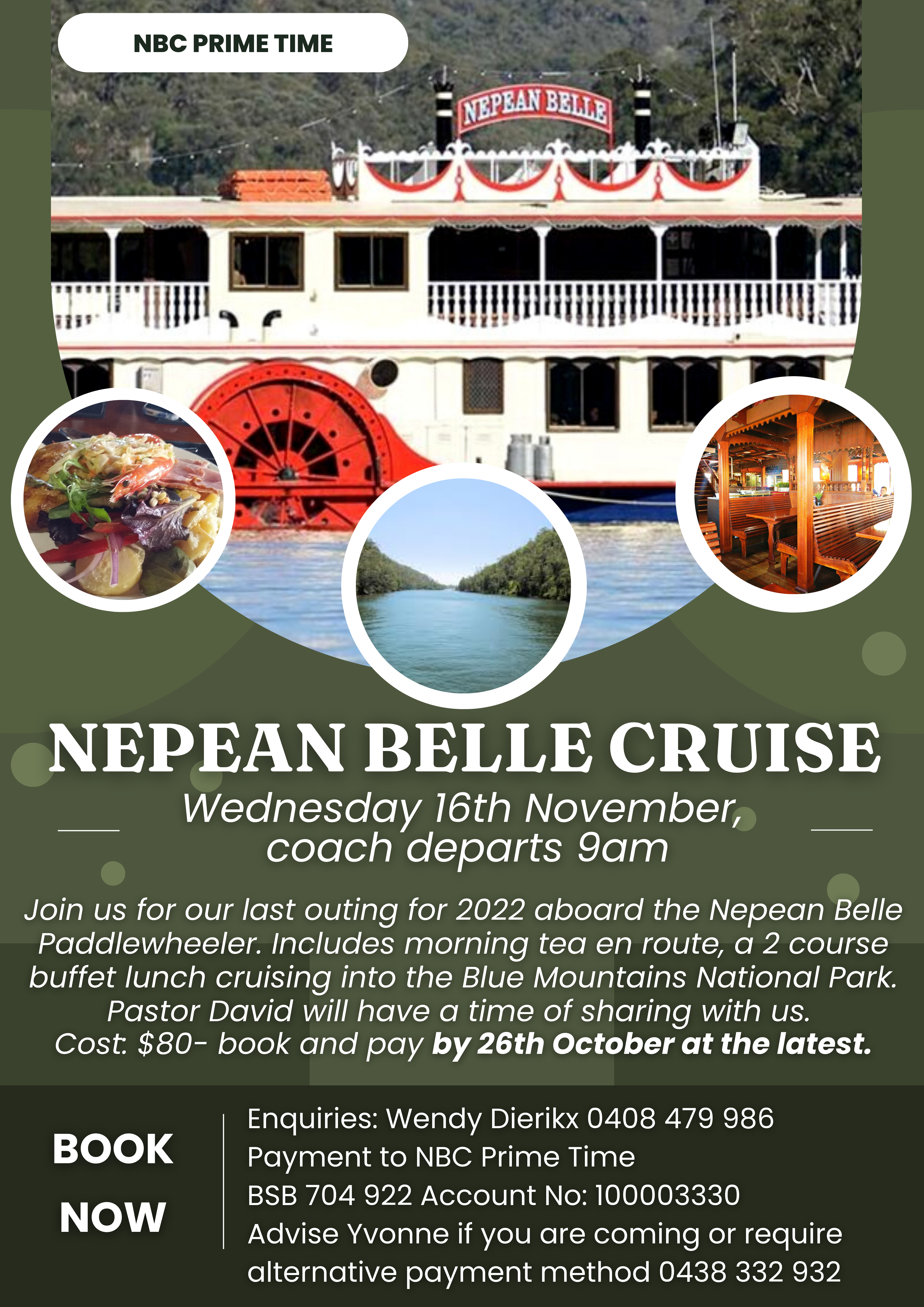 Prime Time Nepean Belle Cruise