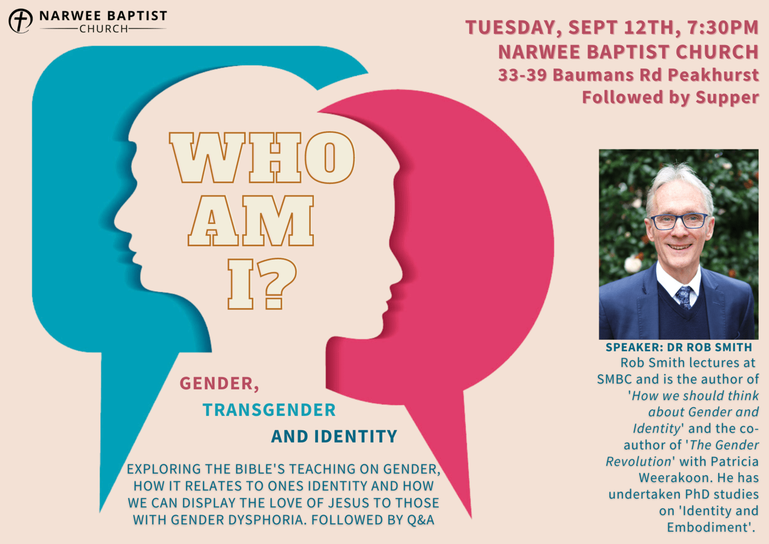 Who am I? A Gender & Identity Seminar and Q&A with Dr. Rob Smith