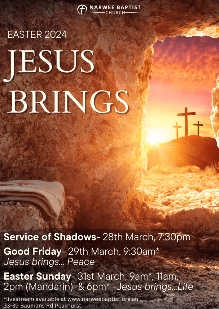 EASTER SUNDAY- Jesus Brings… Life