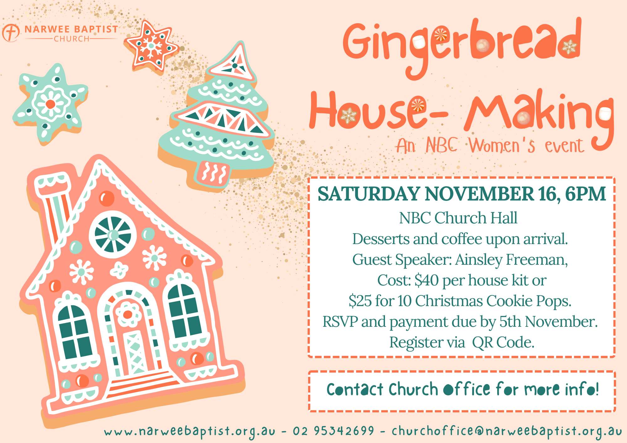 Women’s Gingerbread House-Making!