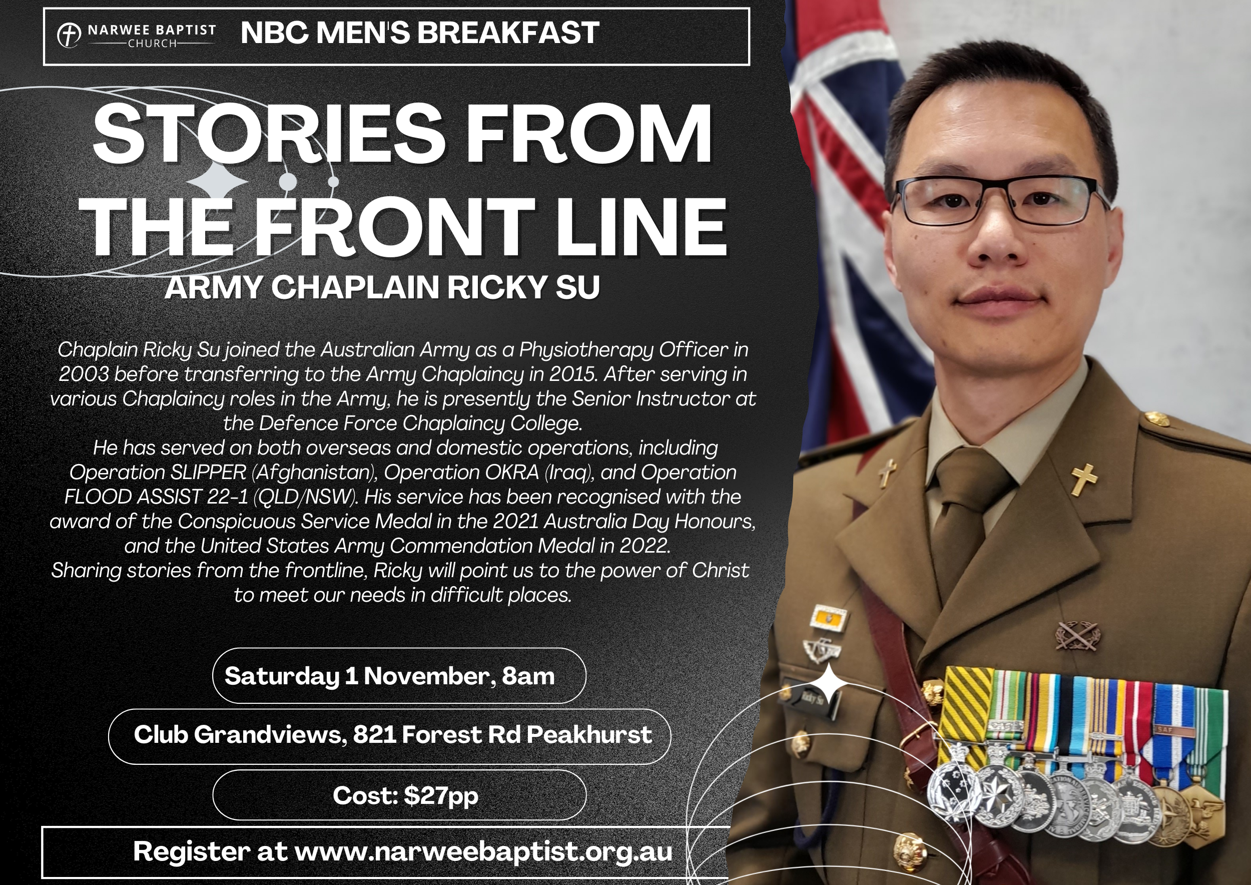 Men’s Breakfast- Stories from the front line