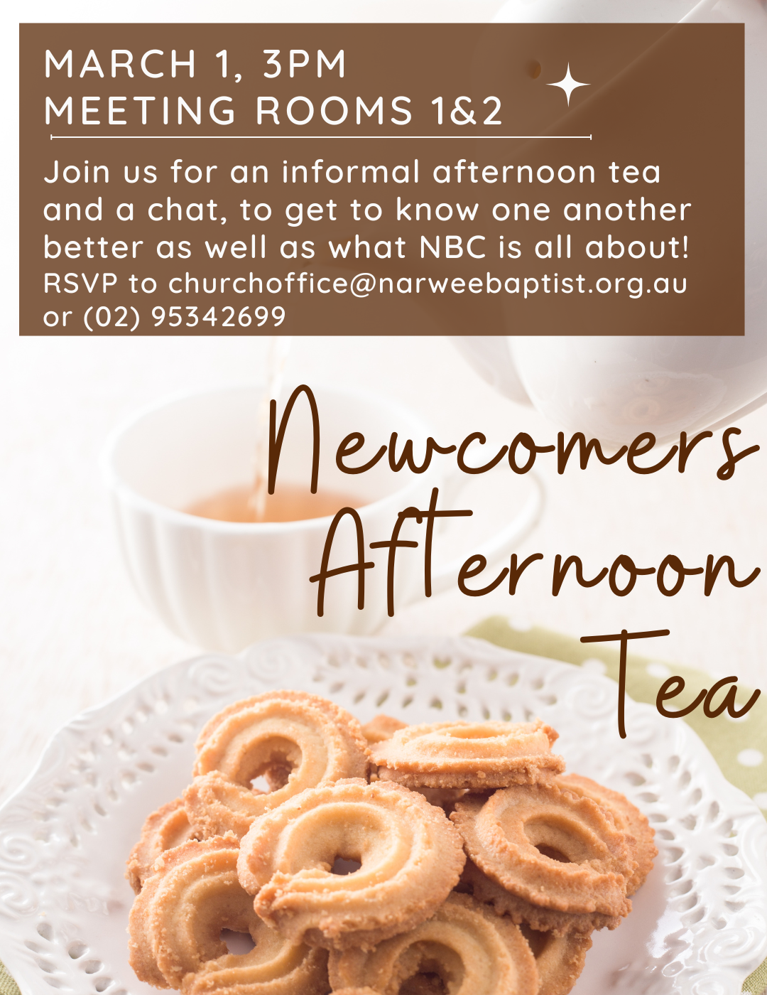 Newcomers Afternoon Tea